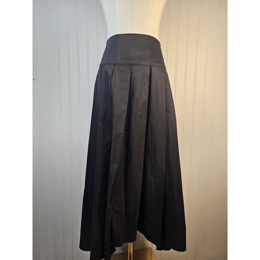 Matthildur Black Pleated Maxi Skirt Women's Size M Minimalist Party Designer